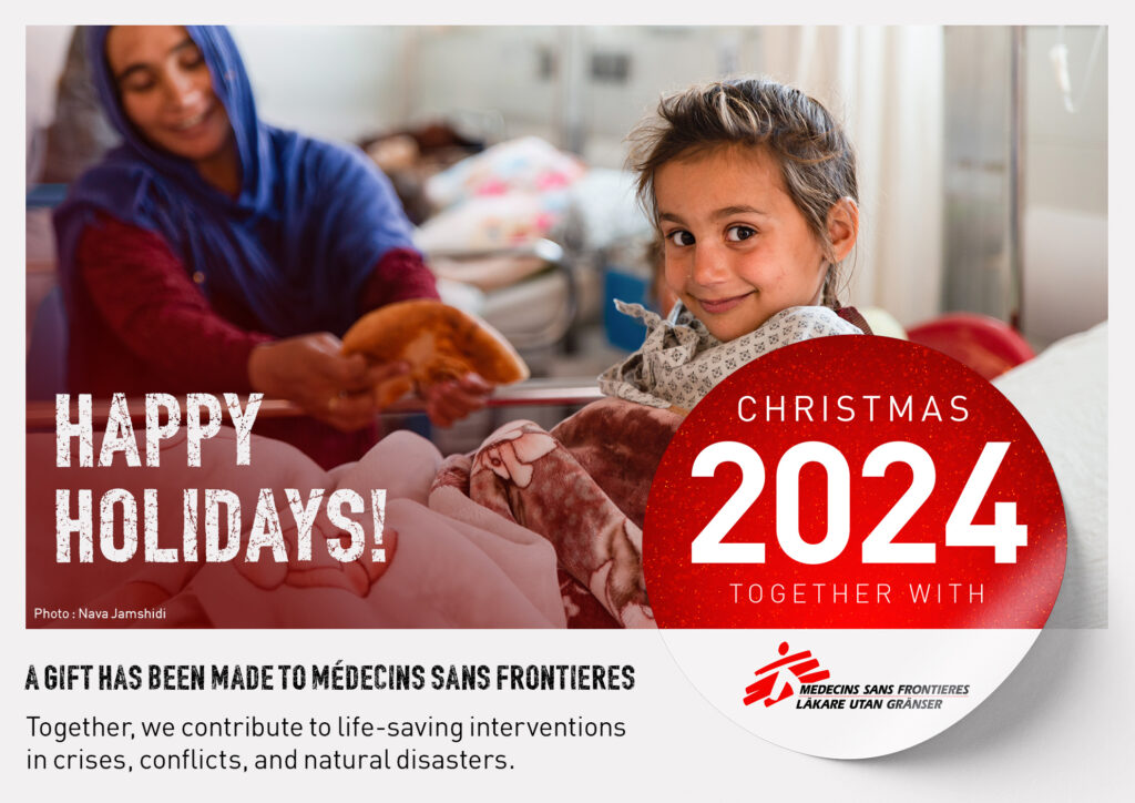 Hecksher supports Doctors Without Borders with annual Christmas donation